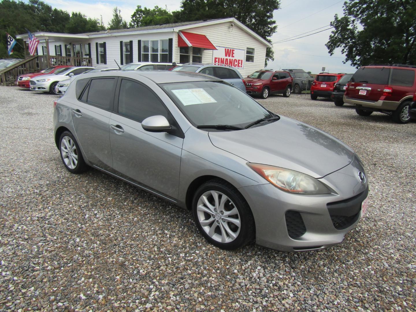 2012 Silver /Gray Mazda MAZDA3 (JM1BL1L77C1) , located at 15016 S Hwy 231, Midland City, AL, 36350, (334) 983-3001, 31.306210, -85.495277 - Photo#0